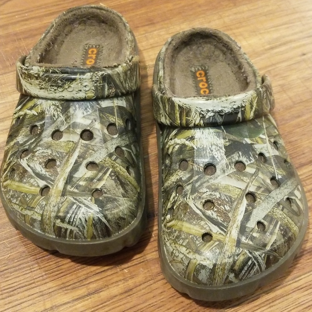 CAMO CROCS - Lined